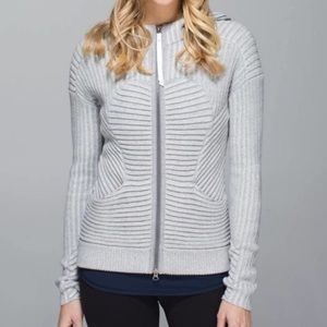 Lululemon Embrace Full Zip Sweater Hoodie Grey 4
